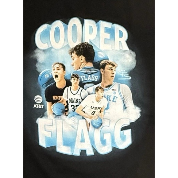 AT&T Cooper Flagg Draft Day T-Shirt Size Large - Times Square NYC Nice Unique - Picture 2 of 6
